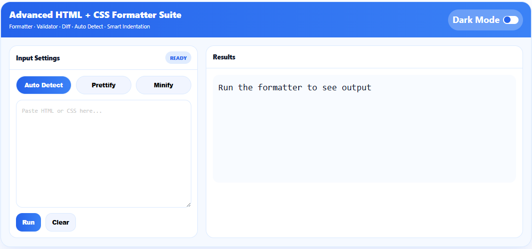 How to Use the HTML CSS Formatter